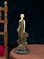 Bronze Skulptur nach Ferdinand Preiss Iphigenia Göttin der Sühne art deco style