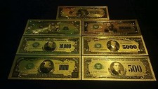 ~Mint-Colorized~Gold Banknote Set($1B$1M/$100K/$10K/$5K /$1K/$500)Rep.*~Free Ship