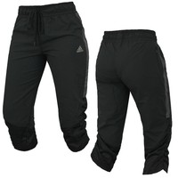 Adidas Damen 3/4 Hose Laufhose Trainingshose Capri Shorts Pump Hose Pant schwarz