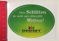 Aufkleber/Sticker: Oddset Die Sportwette - Wetten? (14051625)