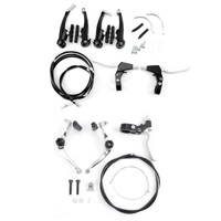 Fahrrad Bremsenset Bremsen schwarz komplett Set Bremshebel V Brake Set