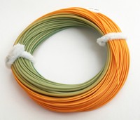 MDI Mühle Ende Fliegenschnüre Gewicht Vorwärts 8# Orange/Grün Schwimmend WF8F