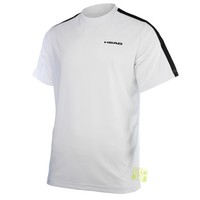 Head Herren Tennisshirt T-Shirt mit Funktionsfaser Sportshirt Doherty weiß