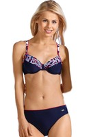 NATURANA Bikini mit Bügel "Bademode" 72266 Gr. 36-44 B-D in Blau-Rottöne