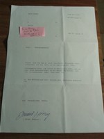 Bruno Pezzey    Eintracht Frankfurt   Brief mit Unterschrift.