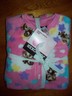 NIP GIRL'S JOE BOXER PINK WITH MONKEYS FOOTED BLANKET SLEEPER SIZE 3T