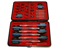 6 Chrom Turnier-Dartpfeile mit Zubehör in Duo-Box von Empire®Dart