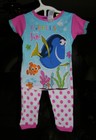 DISNEY - PIXAR - "FINDING NEMO" GIRLS 2 Pc COLORFUL PAJAMAS SET SIZE 4T NWT