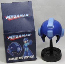 Megaman Mini Collector Helmet Loot Crate Exclusive Buster Blue in Box 3"
