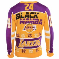 NBA Basketball UGLY Sweater Christmas Pullover LOS ANGELES LAKERS Kobe Bryant 24