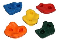 5 Klettersteine für Kletterwand im Set bunt gemischt Klettergriffe für Spielturm