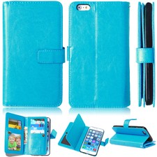 Book Wallet Flip Leather Case Card Cover For Various Apple LG HUAWE Mobile Phone