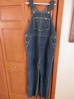 Vintage 1950's OshKosh B'gosh Vestbak Denim Bib Overalls mens 46 x 32 USA made 