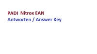 PADI Exam Nitrox EAN Answer Key - Lösungen für Examen + Quick Review Übung