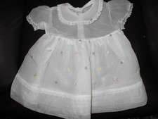 Vintage Baby Dress I Would Say 3 Mo. Nice One No Tears Slould Have A Ribbon Arou