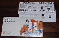 2 TICKETS für TURANDOT * ERSTE REIHE!! 11.8.2016 TOP KARTEN BREGENZER FESTSPIELE
