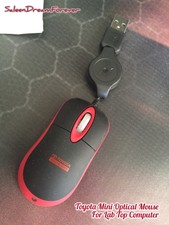 Toyota Genuine Parts Auto Retractable Mini Optical Mouse For Labtop Computer Trd