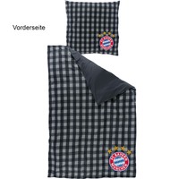 FC Bayern München Wendebettwäsche Karos 135 x 200 Neu