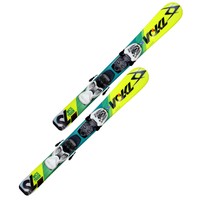 VÖLKL JUNIOR RACETIGER YELLOW SL 2014/15 Kinder Ski Set + MARKER 4.5 EPS 114420