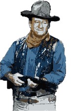 John Wayne Afghan Crochet Graph Pattern By Alta's Crafts