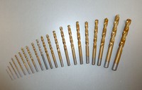 HSS TiN Bohrer Spiralbohrer DIN338 TITAN Metallbohrer Edelstahlbohrer Stahl