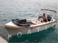 BOATIC 490 GFK Boot 15 PS 30 PS MotorBoot Ausflugsboot Gleiter Selbstlenzend NEU