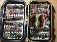 144  Preselected Colorado Trout Fly Assortment & Fly Box U Pick Flies