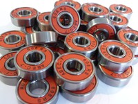 **16xABEC7-Kugellager 608-2RS.ABEC7- silber/rot - .... 8x22x7 mm ....**NEU**