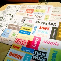 Hot 1 Set Album Scrapbook Calendar Diary Planner Card Stickers Decoration