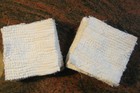 Set of 25~4 1/2" Vintage White Hobnail Chenille Bedspread FABRIC~Squares
