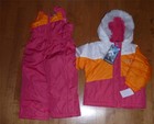 Girls Zeroxposur Pink SNOWSUIT Winter Coat & Bibs Pants Size 2T 4T jacket Snow 