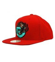 Mitchell and Ness VANCOUVER GRIZZLIES Snapback Mütze Rot Solid 2 Cap