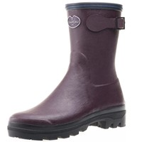 Le Chameau Giverny Low Stiefel Damen Schuhe Gummistiefel Gummi Kirsch Rot Neu