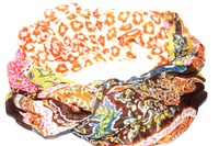 Schlauchschal Schal Loop Hippie Look Braun XXL 160 x 55 Tuch Halstuch  /L 732