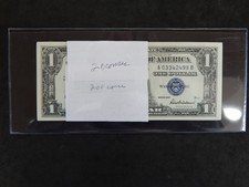 (20) Series 1957 Uncirculated Consecutive 1$ Silver Certificates - Great Notes