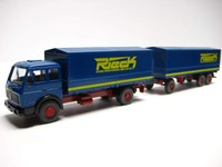 Wiking 455-08 Mercedes 1632 Pritschen-Lastzug - " Rieck Spedition "