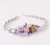 Armband Sterling Silber 925er pl. mit Stein Zirkonia Schmuck Länge 18cm