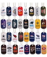 NFL Dog Tags - American Football - Anhänger mit Kette - Alle Teams