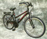 26 ZOLL_DAMEN_CITYRAD_21-GANG SHIMANOSCHALTUNG_&_LICHT_NEU 2607_SCHWARZ-ROT