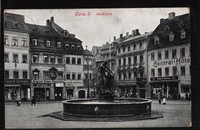 238.905 Gera-R., Marktplatz, Central-Hotel, Geschäfte, Brunnen, gl1912