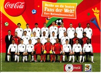 DFB Deutschland Mannschaftsbild Mannschaftskarte ca 2010