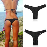 Damen Brazilian G-String Slip Bikini Tanga Brasil String Bikinihose Stringtanga