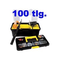 100tlg Angelkoffer Angelset Anglerausrüstung Angelrute