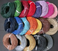 3/5/10m Lederschnur  Rund 1,5 mm. Lederband. Länge/Farbe: wählbar 1.5/2/2.5/3mm