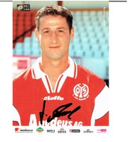 Jürgen Kramny  AK  01/02  FSV Mainz 05 / VfB Stuttgart mit original Unterschrift
