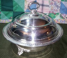 New listing
Vintage K.S. Ks Sheffield Silver Plate Serving Dish W/ Legs & Lid