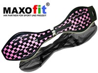 Waveboard MAXOfit XL Pink Lady bis 95 kg, mit Tasche und LED Leuchtrollen