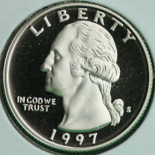 1997 Clad Proof Washington Quarter 25c Coin