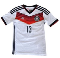 adidas DFB Trikot Müller 13 Home Heim Trikot 2014 3 Sterne Weiß Größe S -140cm