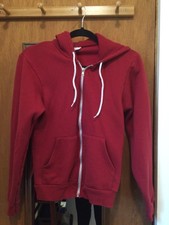 Pre-Owned, XS American Apparel Zip Hoodie Flex Fleece F497 Hooded Sweatshirt
